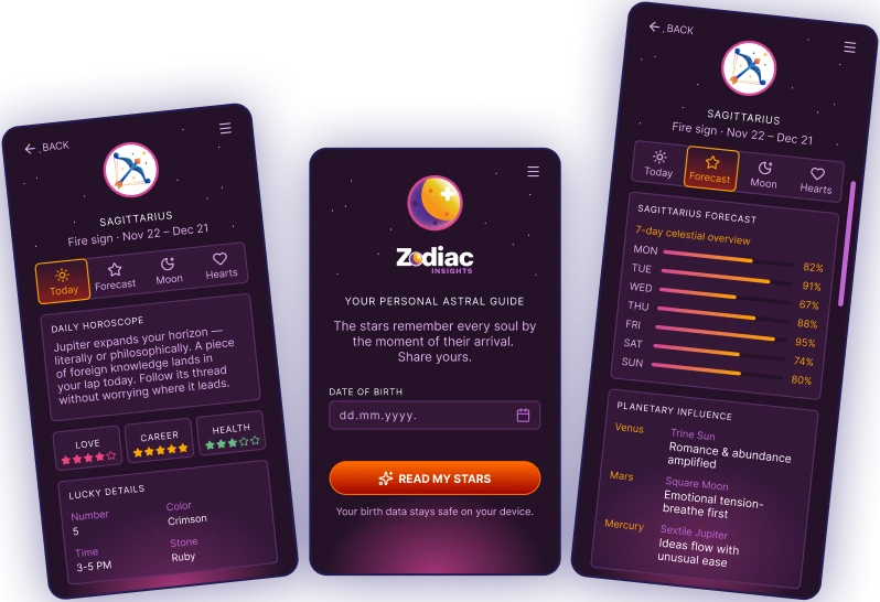 ZodiacInsights astrology features